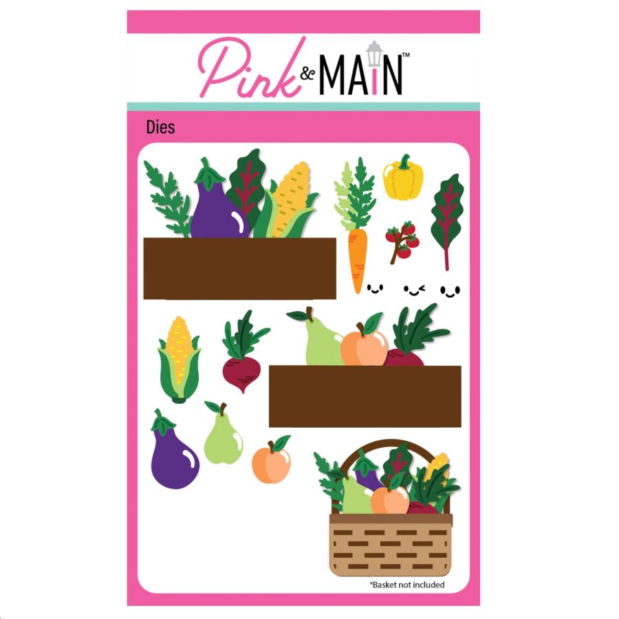 Pink and Main Veggie Basket Add-On Dies pnm893