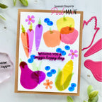 Pink and Main Veggie Basket Add-On Dies pnm893 vellum veggies happy day card