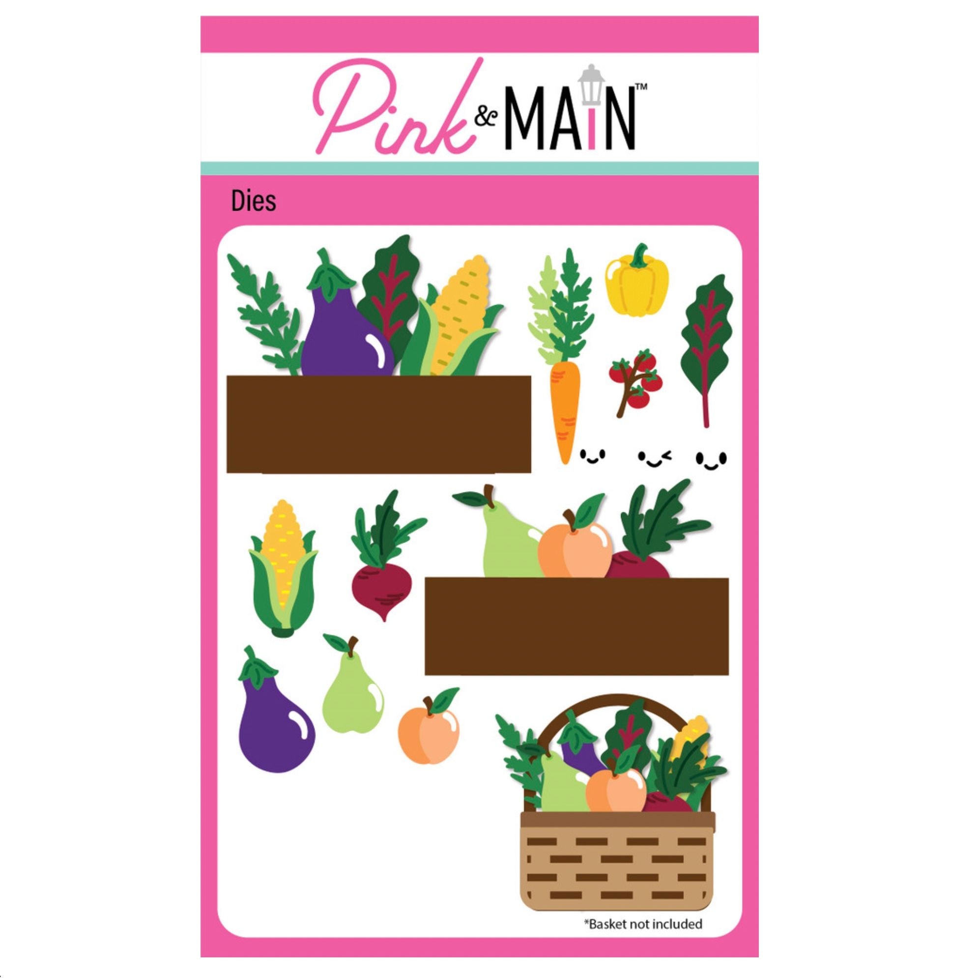 Pink and Main Veggie Basket Add-On and Easter Basket Pop Up Card Die Set product image 2