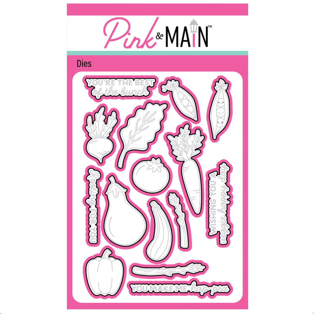Pink and Main Veggie Happy Day Dies pnm888