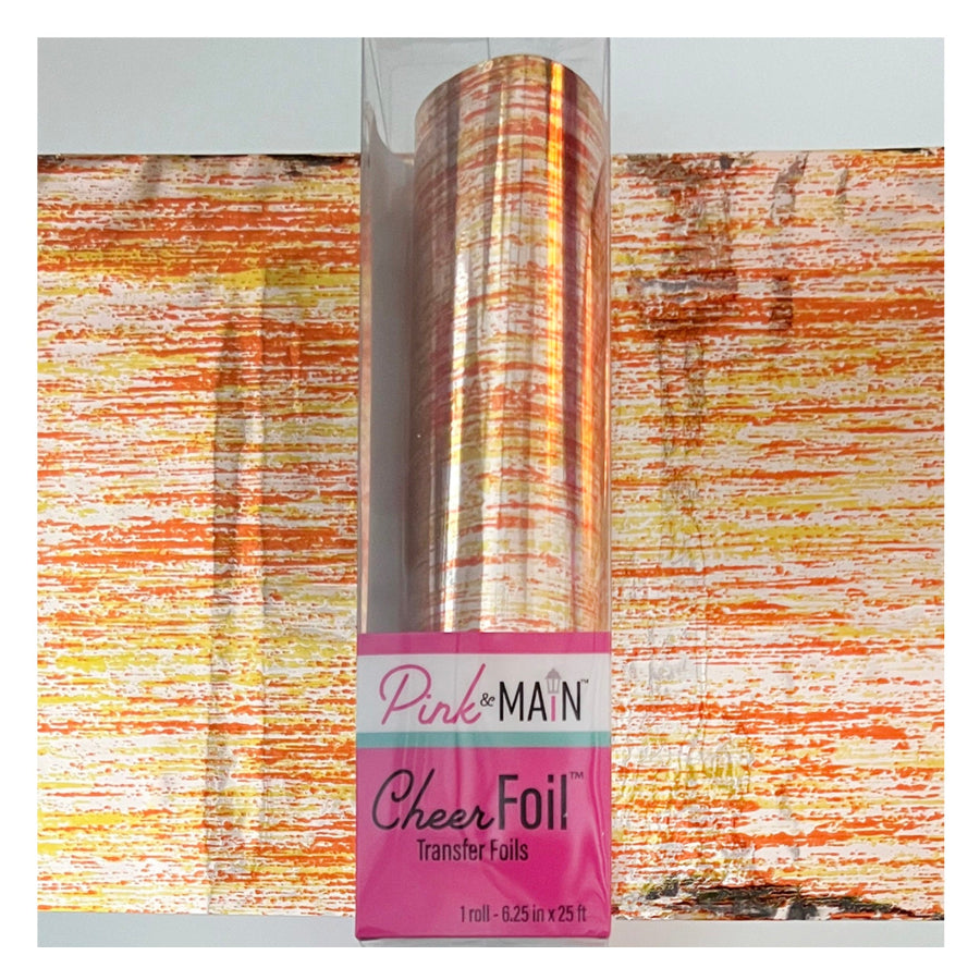 CheerFoilPink and Main Vintage Orange CheerFoil pmf416