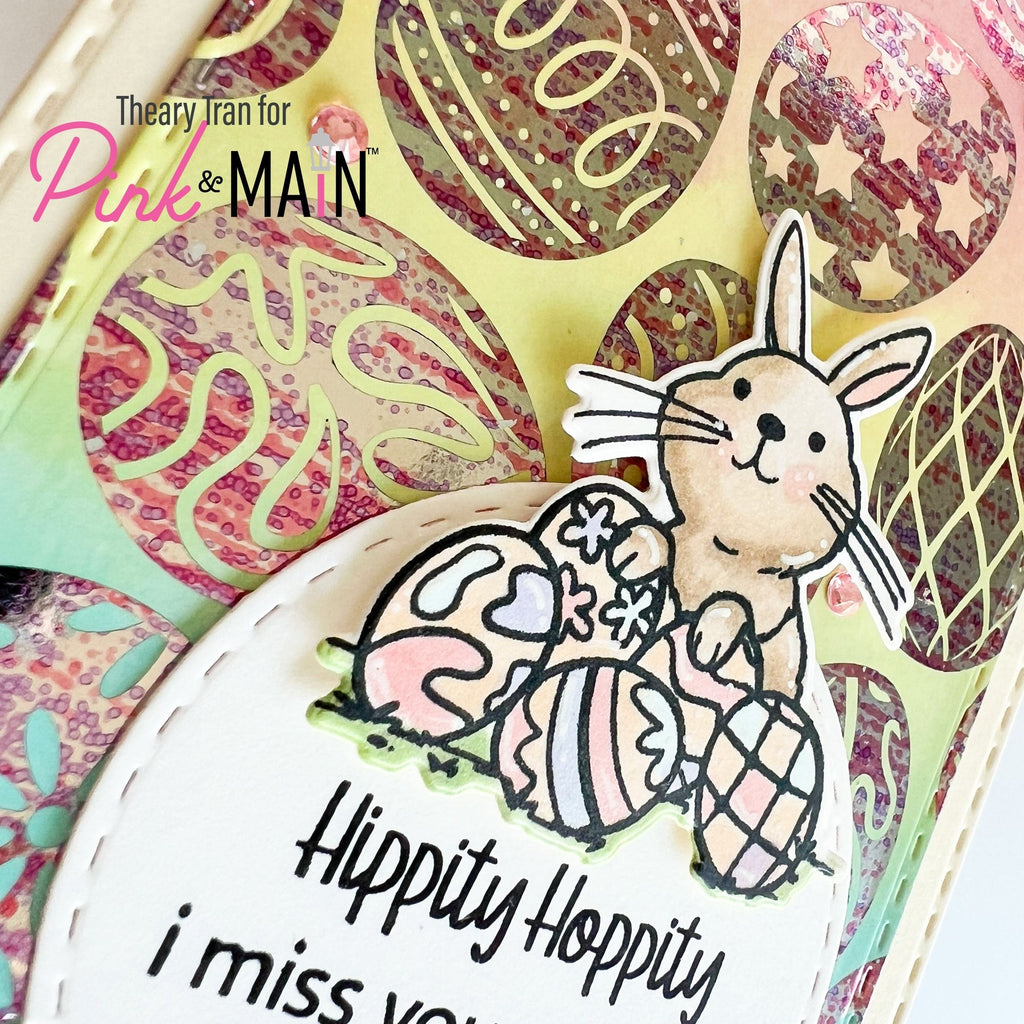 Pink and Main Vintage Pink CheerFoil pmf286 easter eggs