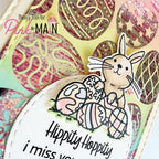 Pink and Main Vintage Pink CheerFoil pmf286 easter eggs