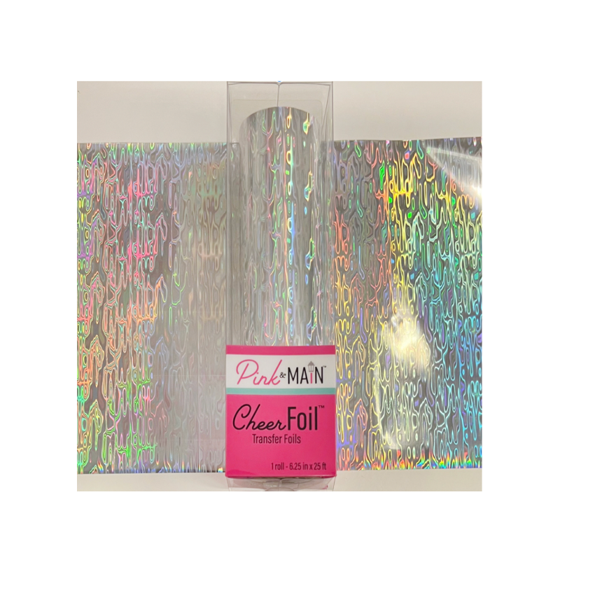 Pink and Main Waterfall Silver Cheerfoil Roll pmf315