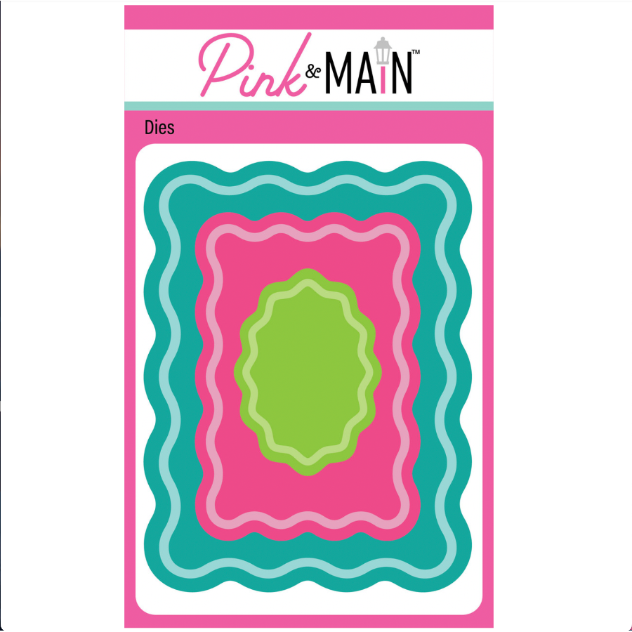 Pink and Main Wavy Frames Dies pnm839