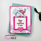 Pink and Main Winter Fun Foilables Sheets pmf276 pink