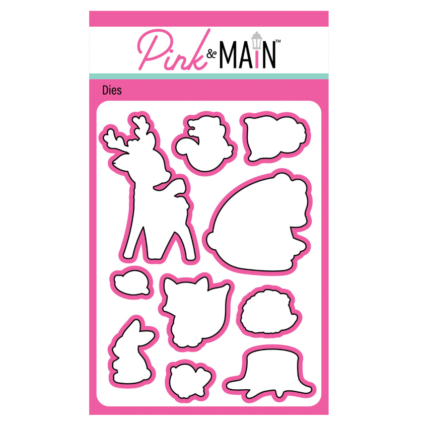 Pink and Main Winter Pals Clear Stamp and Die Set image 2