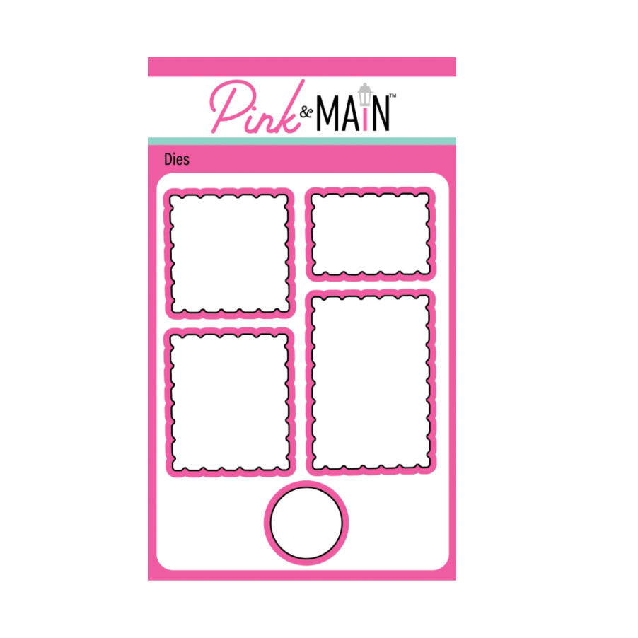 Pink and Main Winter Postage Clear Stamp and Postage Stamp Die Set image 2