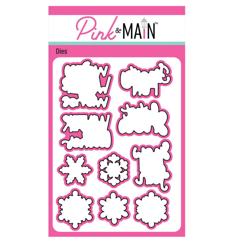 Pink and Main Winter Spotlight Sayings Clear Stamp and Die Set image 2