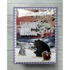 Pink and Main Winter Spotlight Sayings Dies pnm799 shaker card