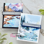Pink and Main Winter Woods Card Panels pmp180 winter