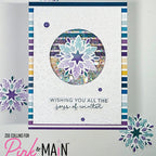 Pink and Main Worth Melting For Clear Stamps pm0921 joys of winter shaker card