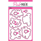 Pink and Main Yay For Cake Clear Stamp and Die Set die