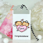 Pink and Main Year Round Fun Clear Stamp and Die Set love