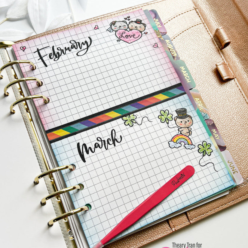 Pink and Main Year Round Fun Clear Stamps pm0835 rainbow