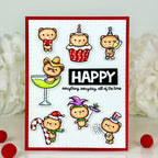 Pink and Main Year Round Fun Dies pnm808 happy