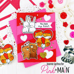 Pink and Main You Are My Favorite Clear Stamp and Die Set hearts