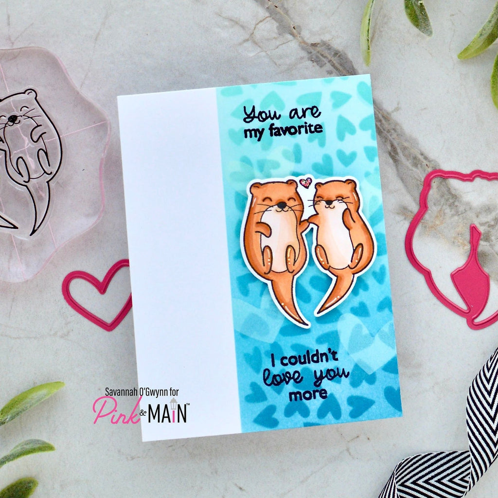 Pink and Main You Are My Favorite Clear Stamps pm0752 otters