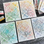 Pinkfresh Studio Floral Round Frame Die 217423 Colorful Plaid Cards | color-code:ALT03