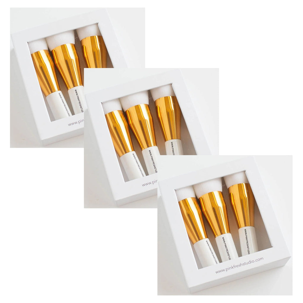 Pinkfresh Studio 1 Inch Blending Brushes Bundle Of 9