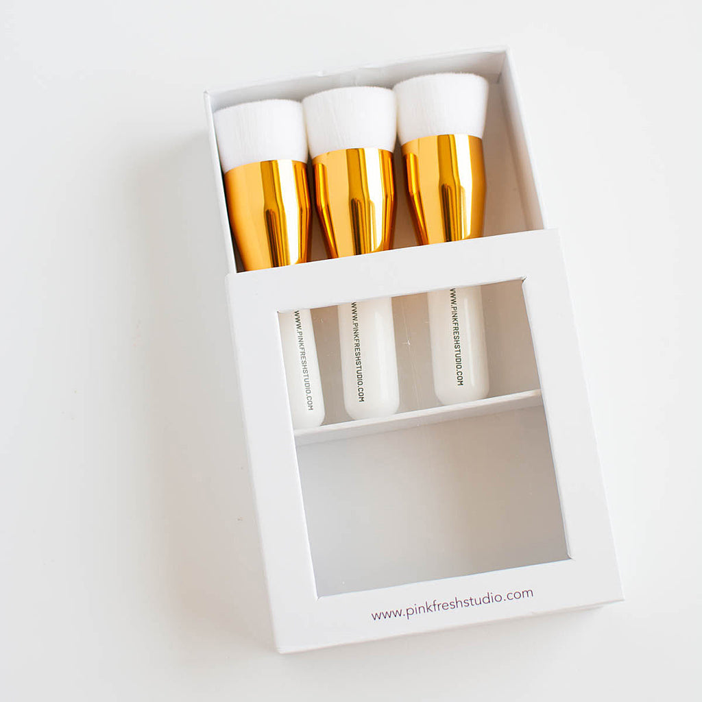 Pinkfresh Studio 1 Inch Blending Brushes pf158es half open pack