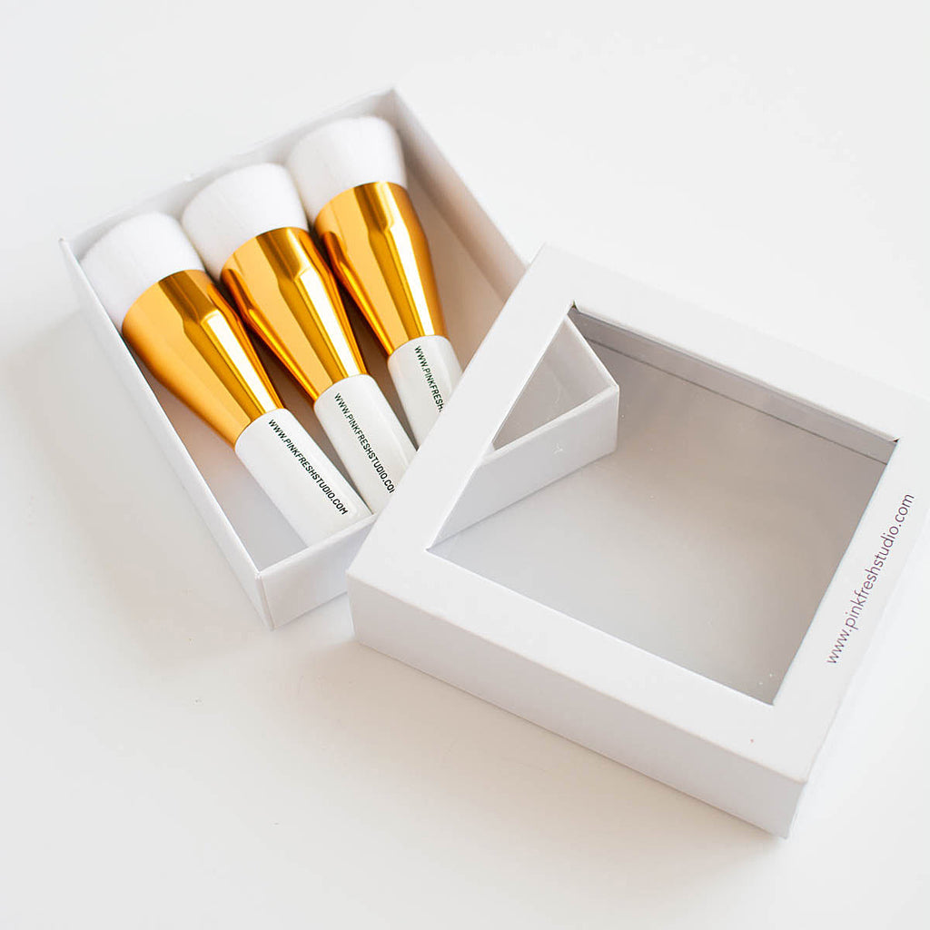 Pinkfresh Studio 1 Inch Blending Brushes pf158es open pack