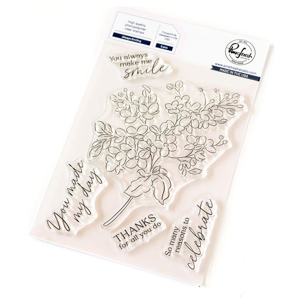 PinkFresh Studio Always Smiling Clear Stamp Set PinkFresh Studio Always Smiling Clear Stamp Set