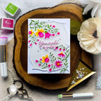 Pinkfresh Studio Always Smiling Stencils 259124 You Made My Day Card | color-code:ALT03