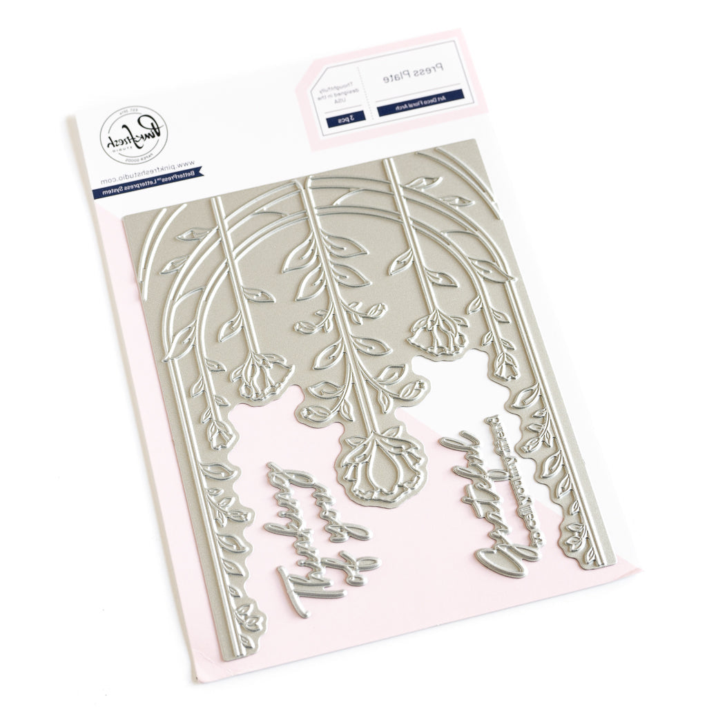 Pinkfresh Studio Art Deco Floral Arch Press Plate 255924 Alternate Image