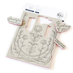 Pinkfresh Studio Art Deco Floral Arch Stamps Dies Stencils And Press Plates Bundle Clings Alone Popped Out 255624