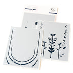 Pinkfresh Studio Art Deco Floral Arch Stencils 255824