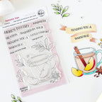 Pinkfresh Studio Autumn Sips Clear Stamps 342126