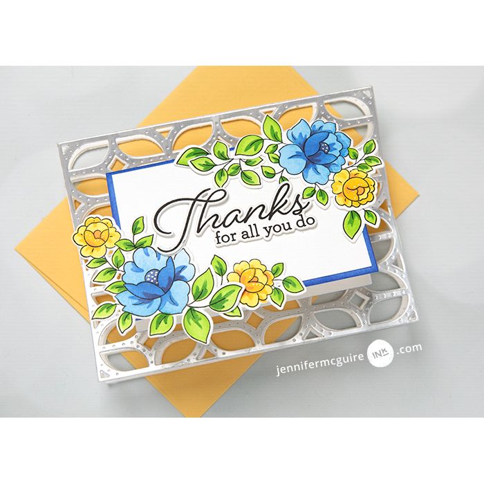 Pinkfresh Studio Be Fearless Stencils 242824 Pop-Up Card | color-code:ALT01
