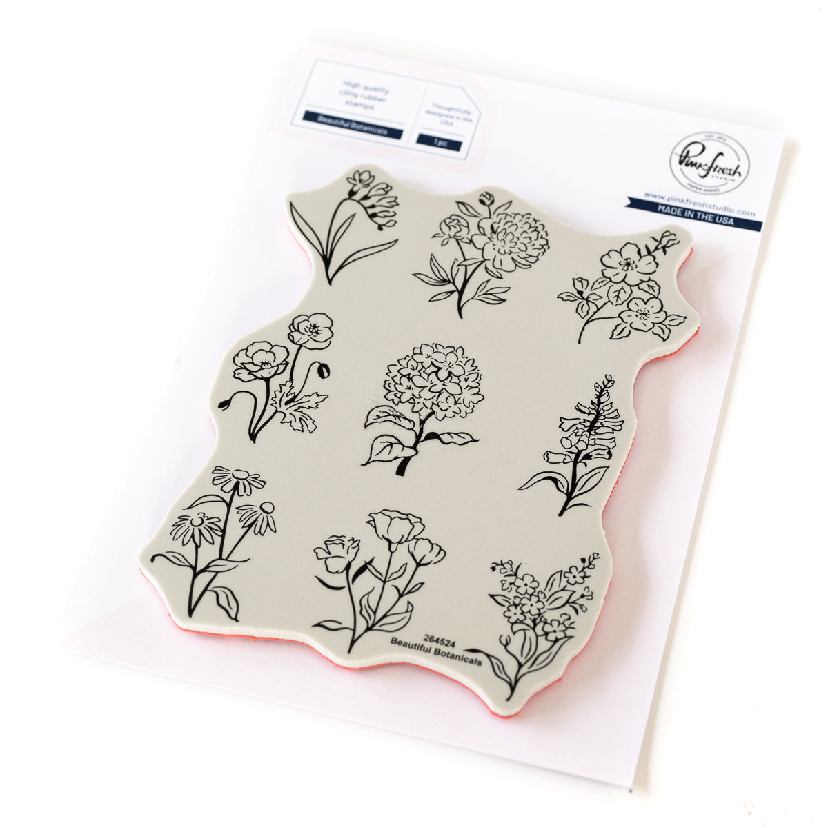 Pinkfresh Studio Beautiful Botanicals Cling Stamps 264524