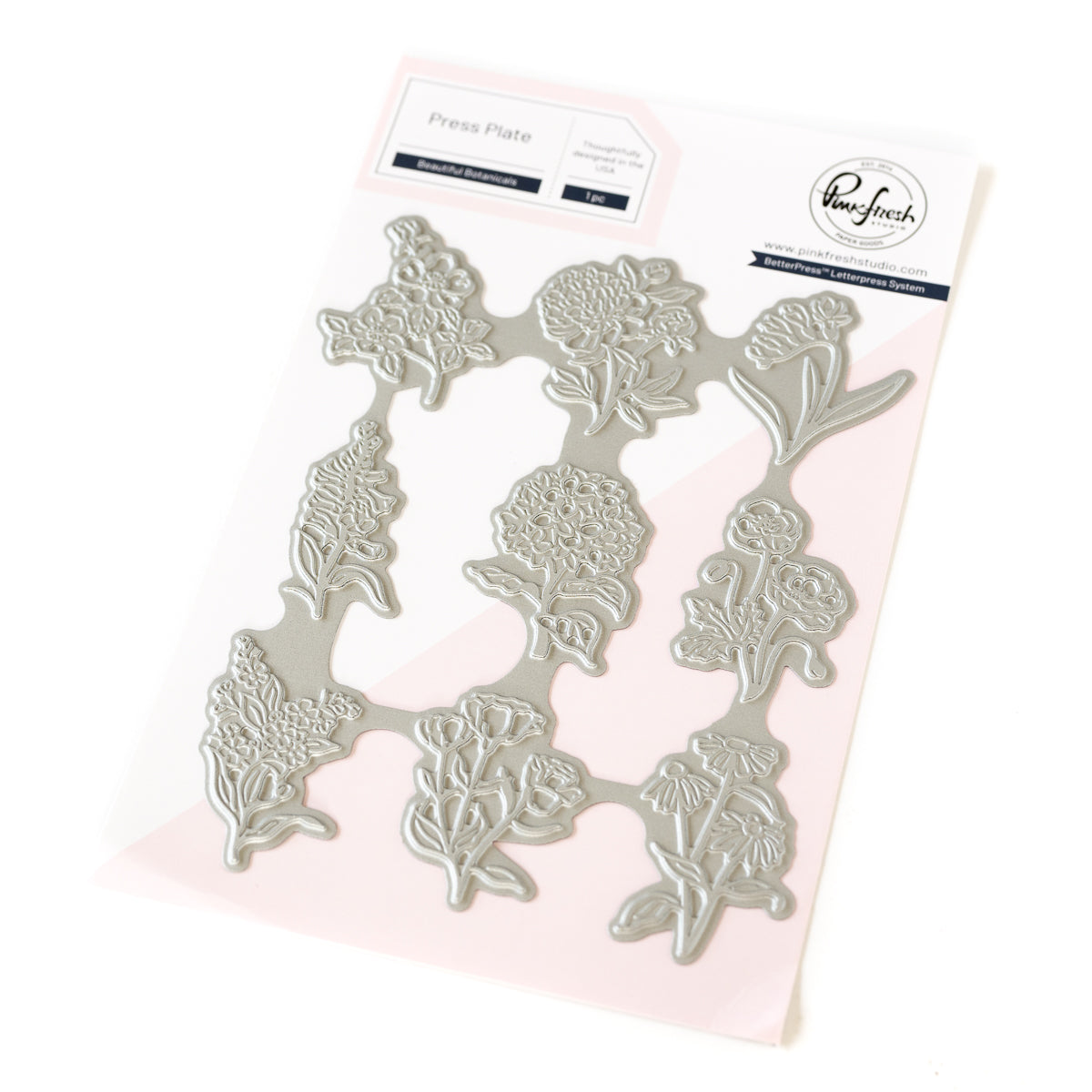 Pinkfresh Studio Beautiful Botanicals Press Plate 264824