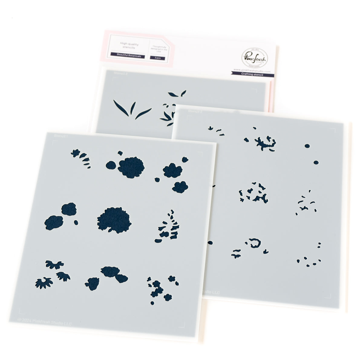 Pinkfresh Studio Beautiful Botanicals Stencils 264724