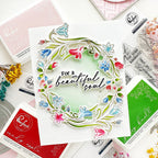 Pinkfresh Studio Beautiful Soul Press Plates 272525 Floral Kindness Card