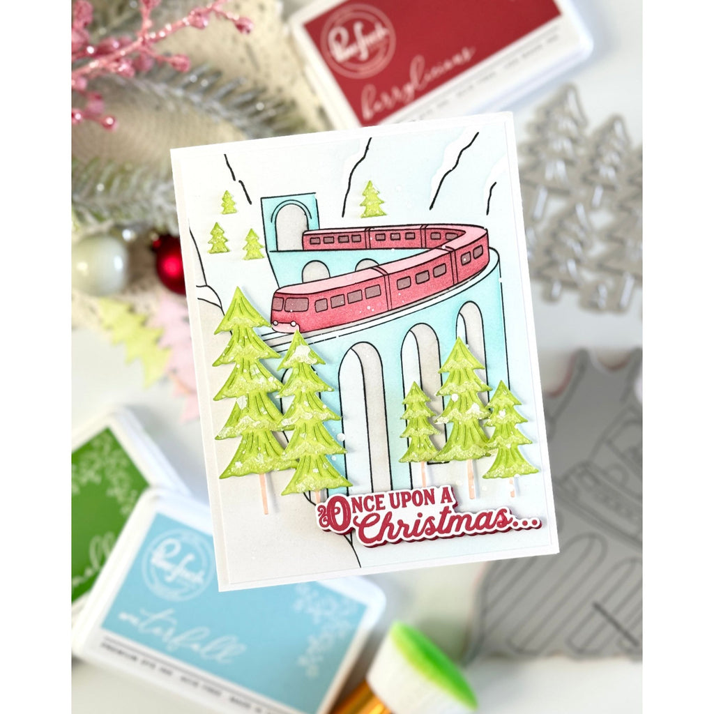 Pinkfresh Studio Berrylicious Dye Ink Pad pfdi034 Holiday Train Card