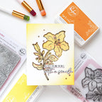 Pinkfresh Studio Bloom And Buds Clear Stamps 325126 With A Smile Card