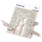 Pinkfresh Studio Blooming Arch Cling Stamps 257624 Popped Out