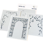 Pinkfresh Studio Blooming Arch Stencils 257824