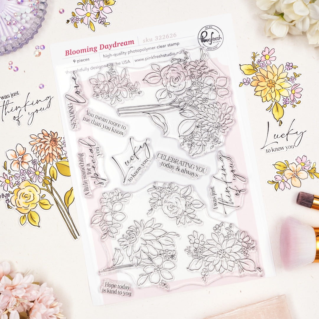 Pinkfresh Studio Blooming Daydream Clear Stamps 322626