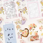 Pinkfresh Studio Blooming Daydream Clear Stamps Dies Stencils And Washi Tape Bundle