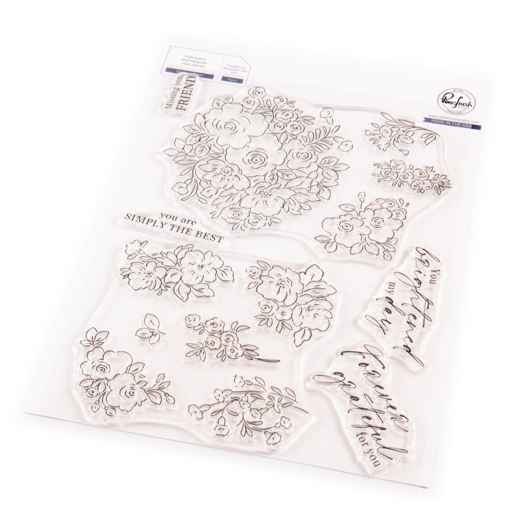 Pinkfresh Studio Blooming Grace Clear Stamps 269624