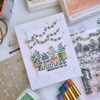Pinkfresh Studio Bloomlight Stitches Coverplate Die 298825 You Plant Kindness Card