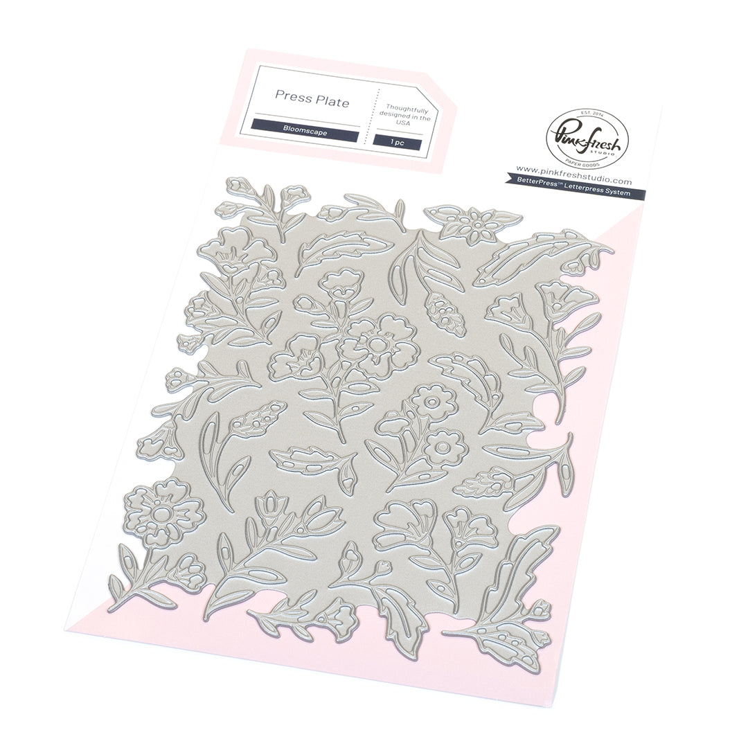 Pinkfresh Studio Bloomscape Press Plate 307125