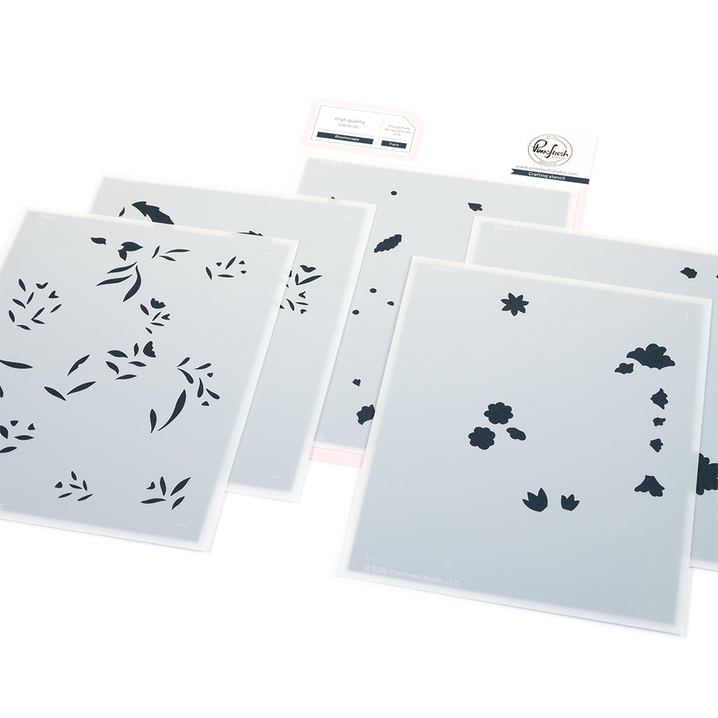 Pinkfresh Studio Bloomscape Stencils 307025