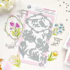 Pinkfresh Studio Blossom Medallion Press Plates 324126 Positive Sentiments