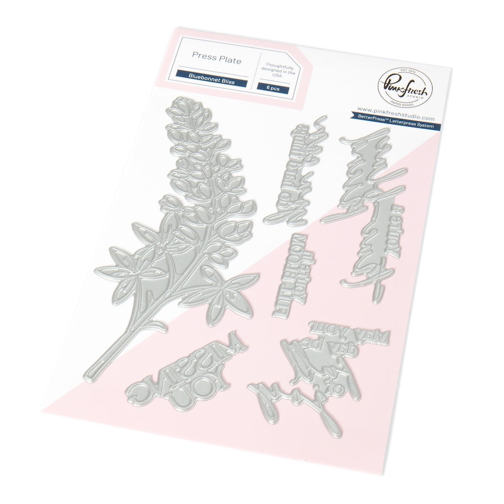 Pinkfresh Studio Bluebonnet Bliss Press Plates 274825