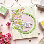Pinkfresh Studio Bluebonnet Bliss Press Plates 274825 Missing You Card